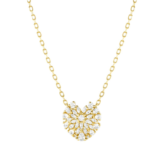 Nomination Ray Of Light Gold Heart Necklace