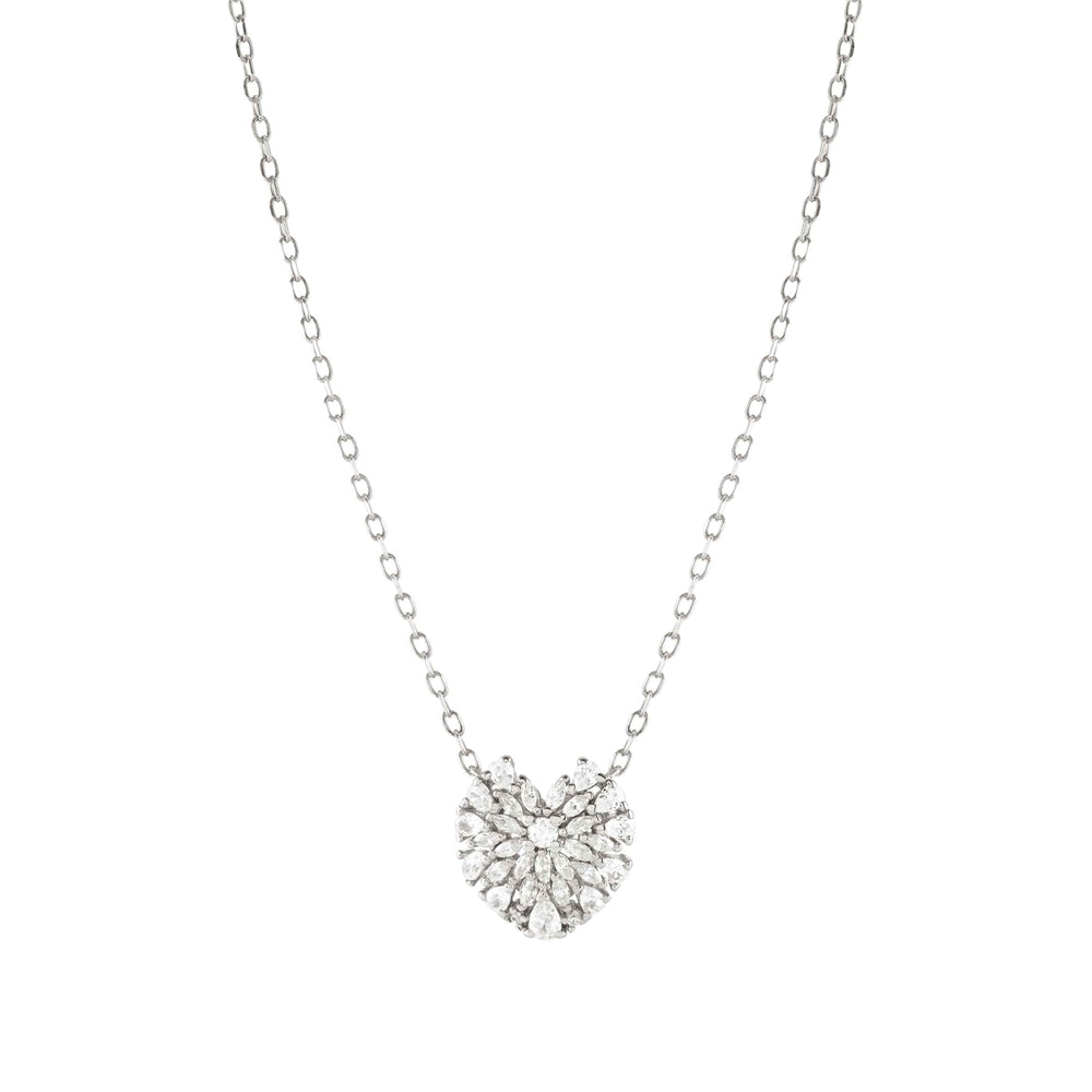 Nomination Ray Of Light Silver Heart Necklace