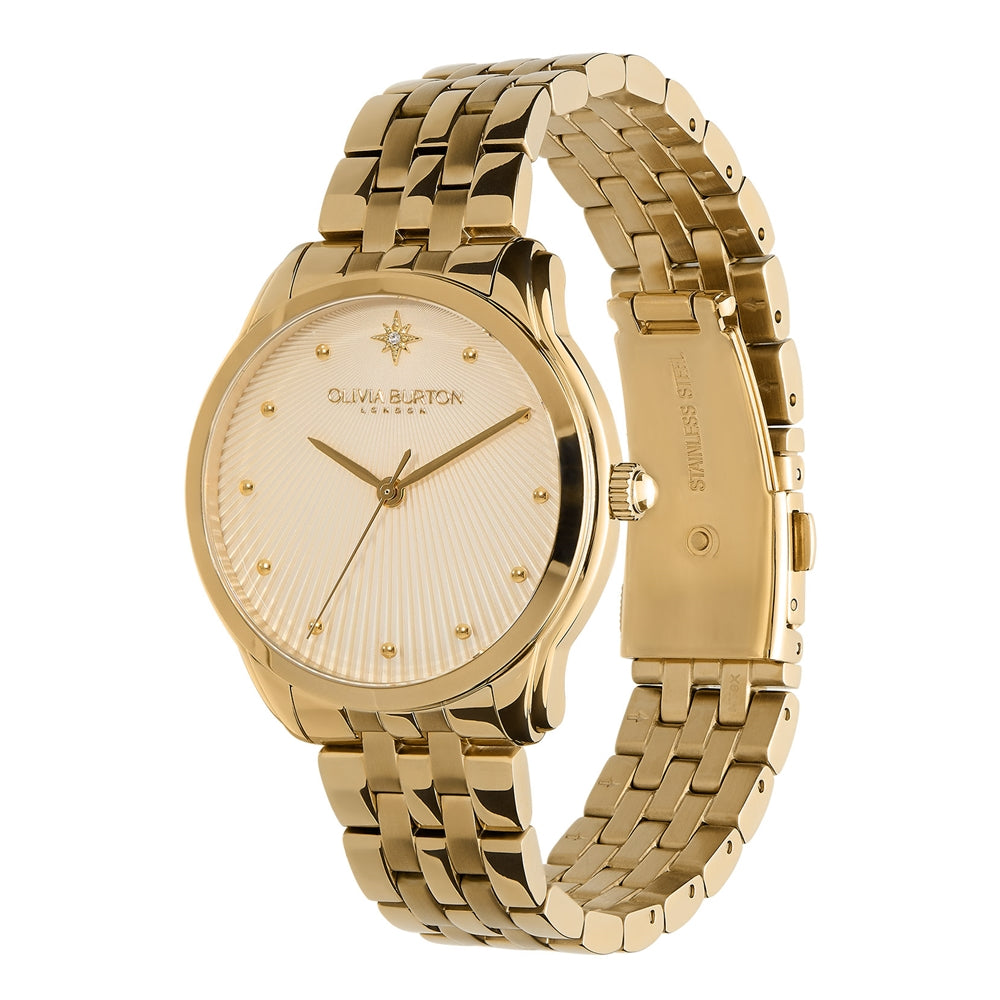 Olivia Burton Celestial Starlight Gold Bracelet Watch