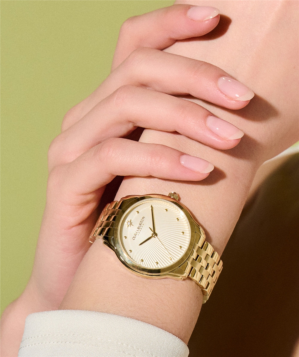 Olivia Burton Celestial Starlight Gold Bracelet Watch