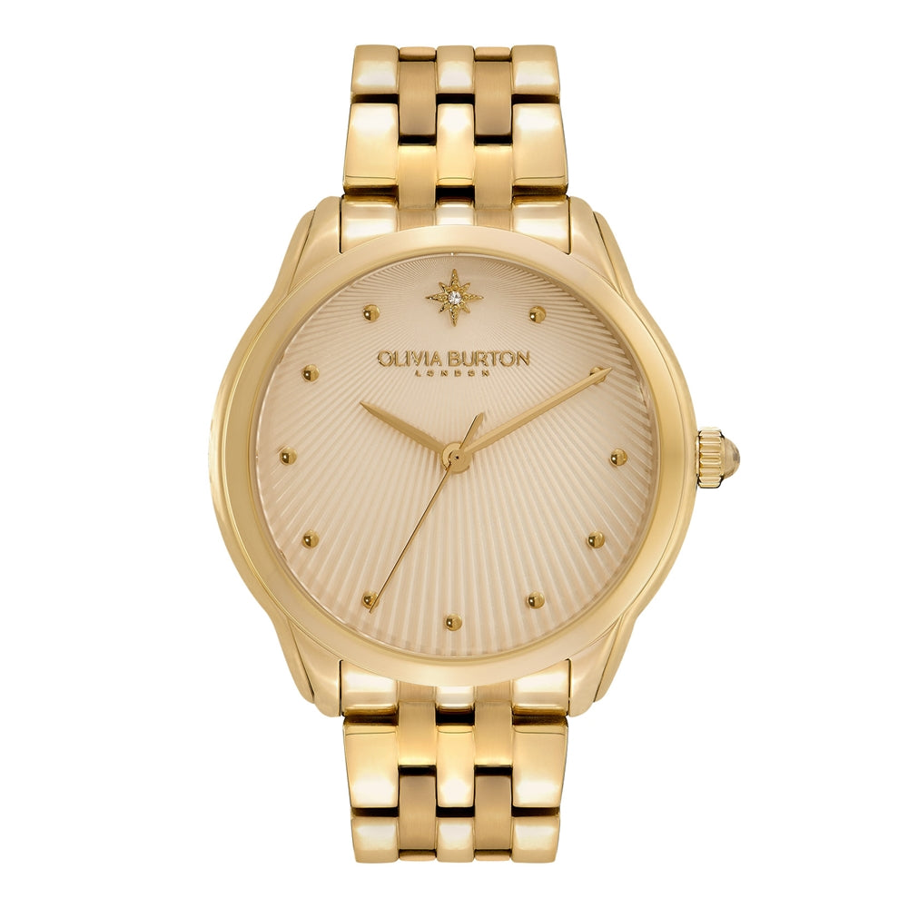 Olivia Burton Celestial Starlight Gold Bracelet Watch