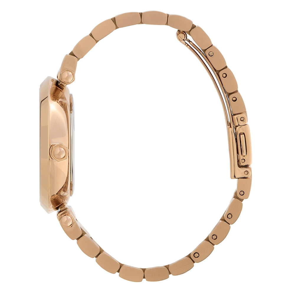 Olivia Burton Signature T-bar Floral Rose Gold Bracelet Watch