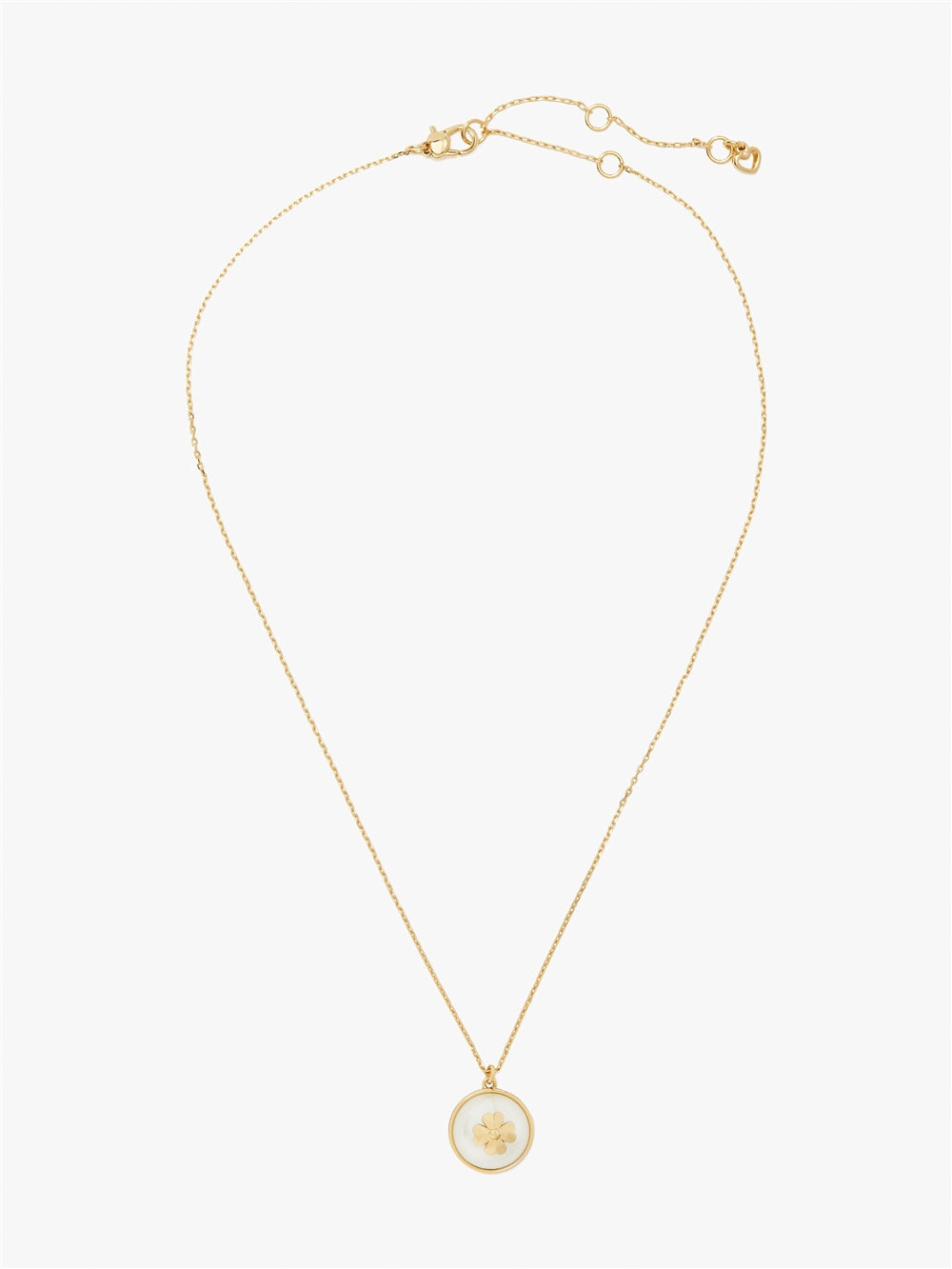Kate Spade New York Gold Clover Pearl Necklace