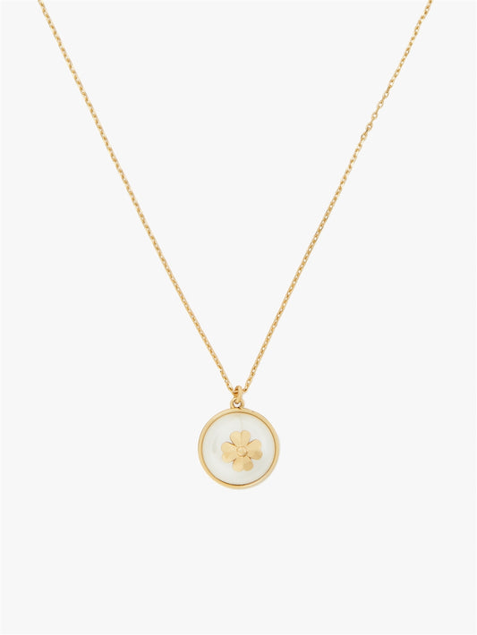 Kate Spade New York Gold Clover Pearl Necklace