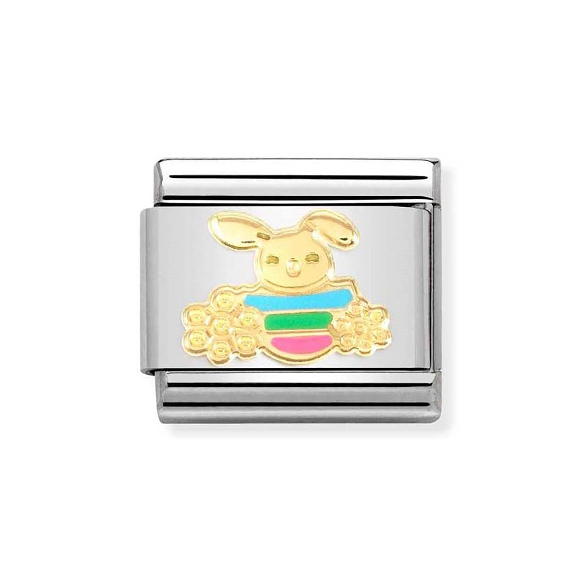Nomination Easter Rabbit + Flower Charm