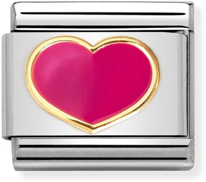 Nomination Fuchsia Pink Heart Charm