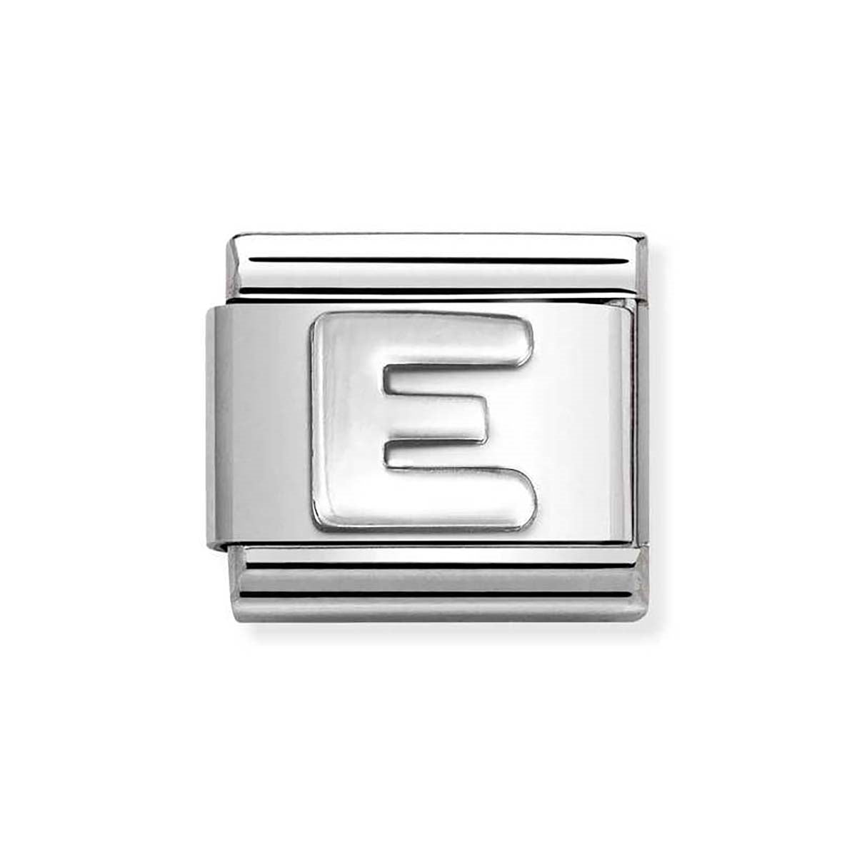 Nomination Oxidised Silver Letter Charm