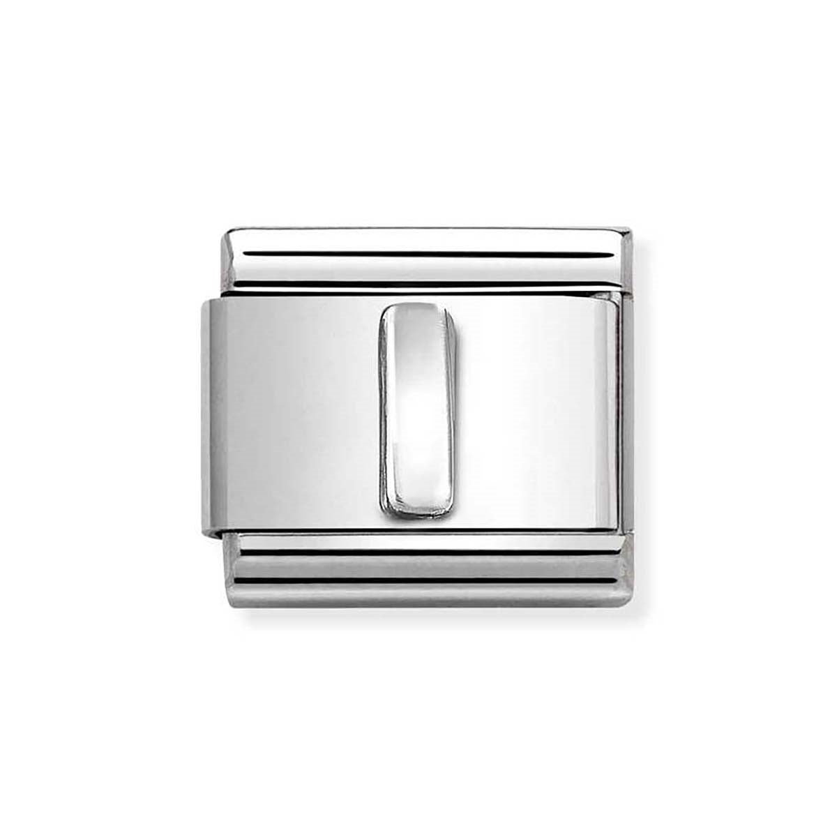Nomination Oxidised Silver Letter Charm
