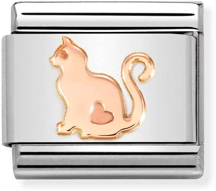 Nomination Rose Gold Cat Charm