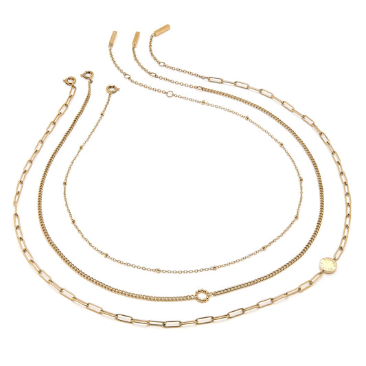 Olivia Burton Classic Illusion Gold Stacking Necklace Set 