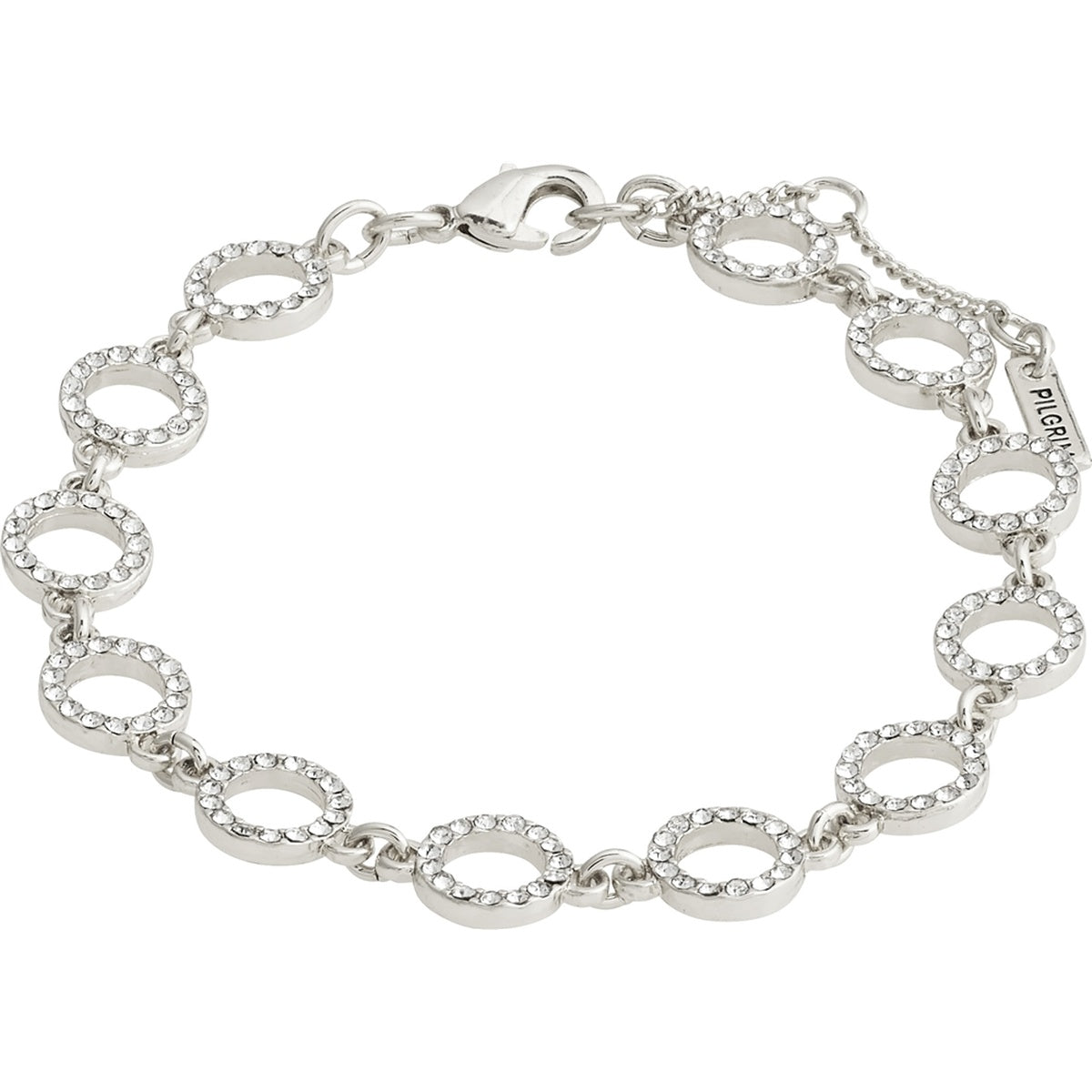 Pilgrim Silver Recycled Rogue Crystal Bracelet