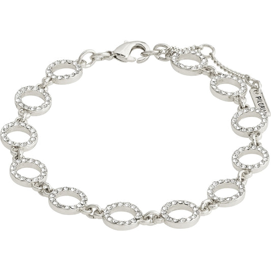 Pilgrim Silver Recycled Rogue Crystal Bracelet