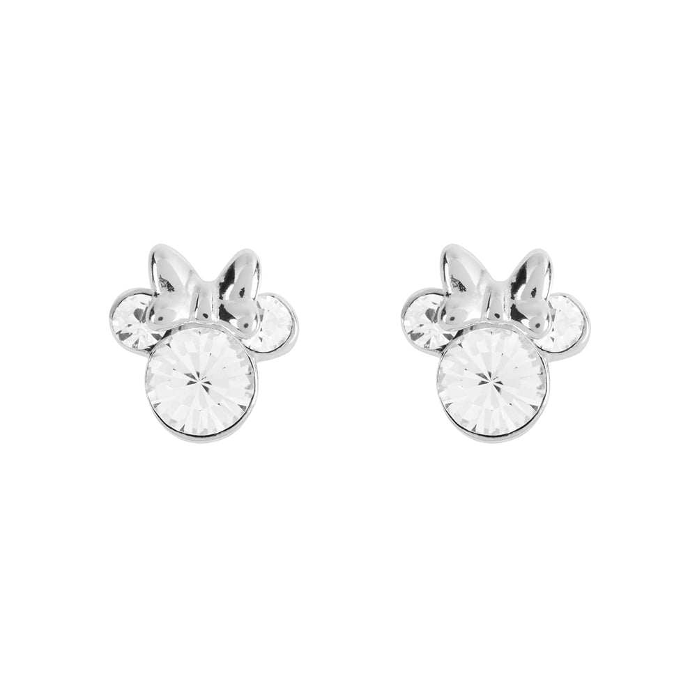 Disney Silver Minnie Mouse Birthstone Earrings
