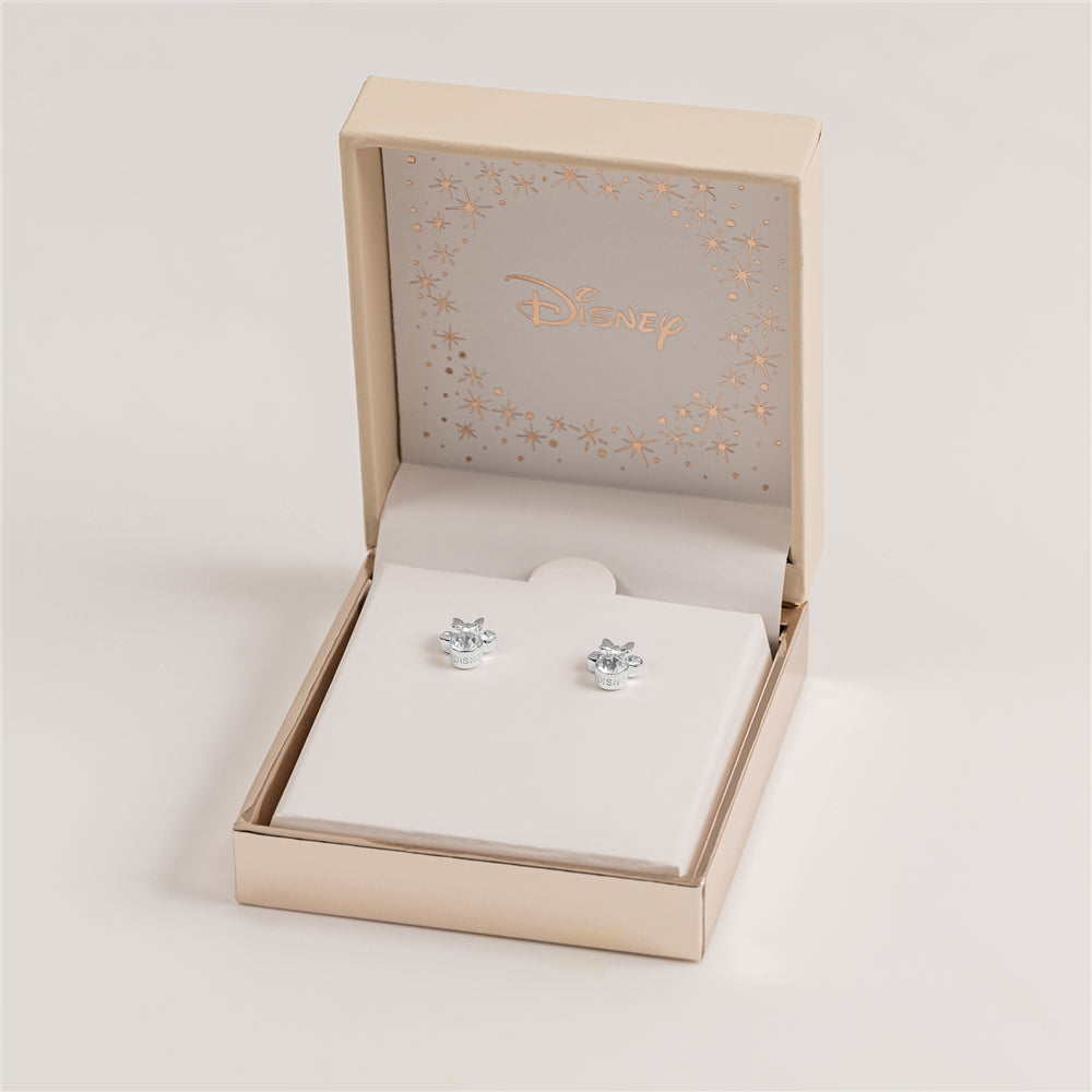 Disney Silver Minnie Mouse Birthstone Earrings