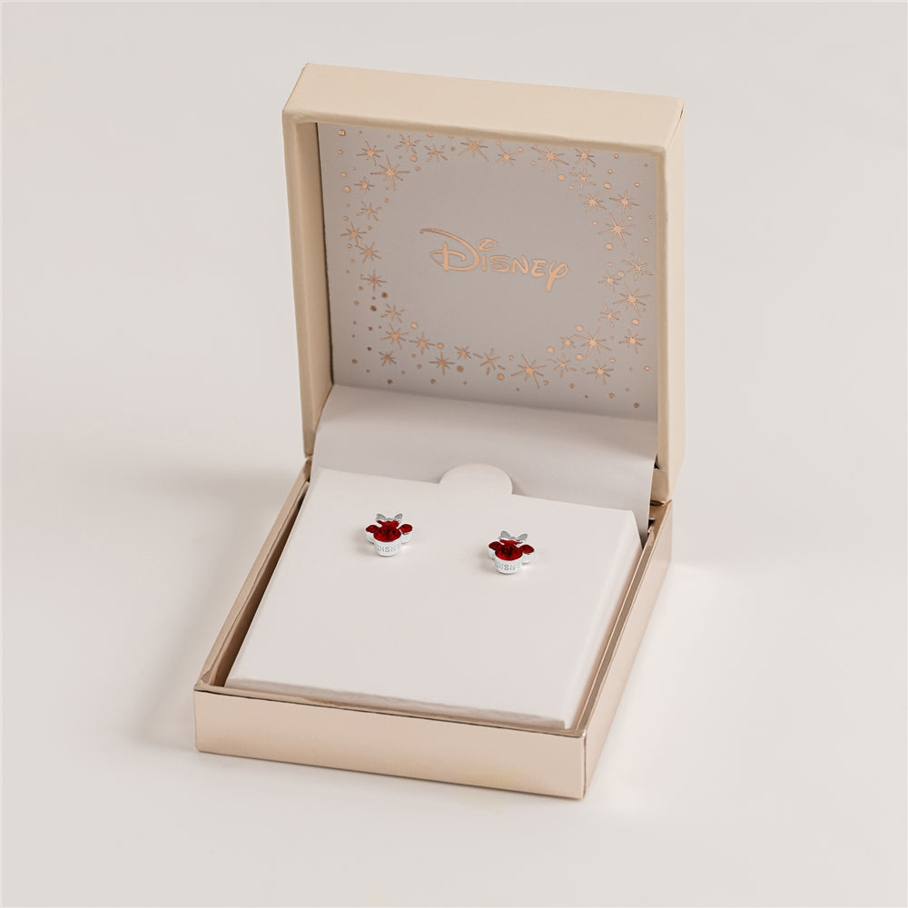 Disney Silver Minnie Mouse Birthstone Earrings