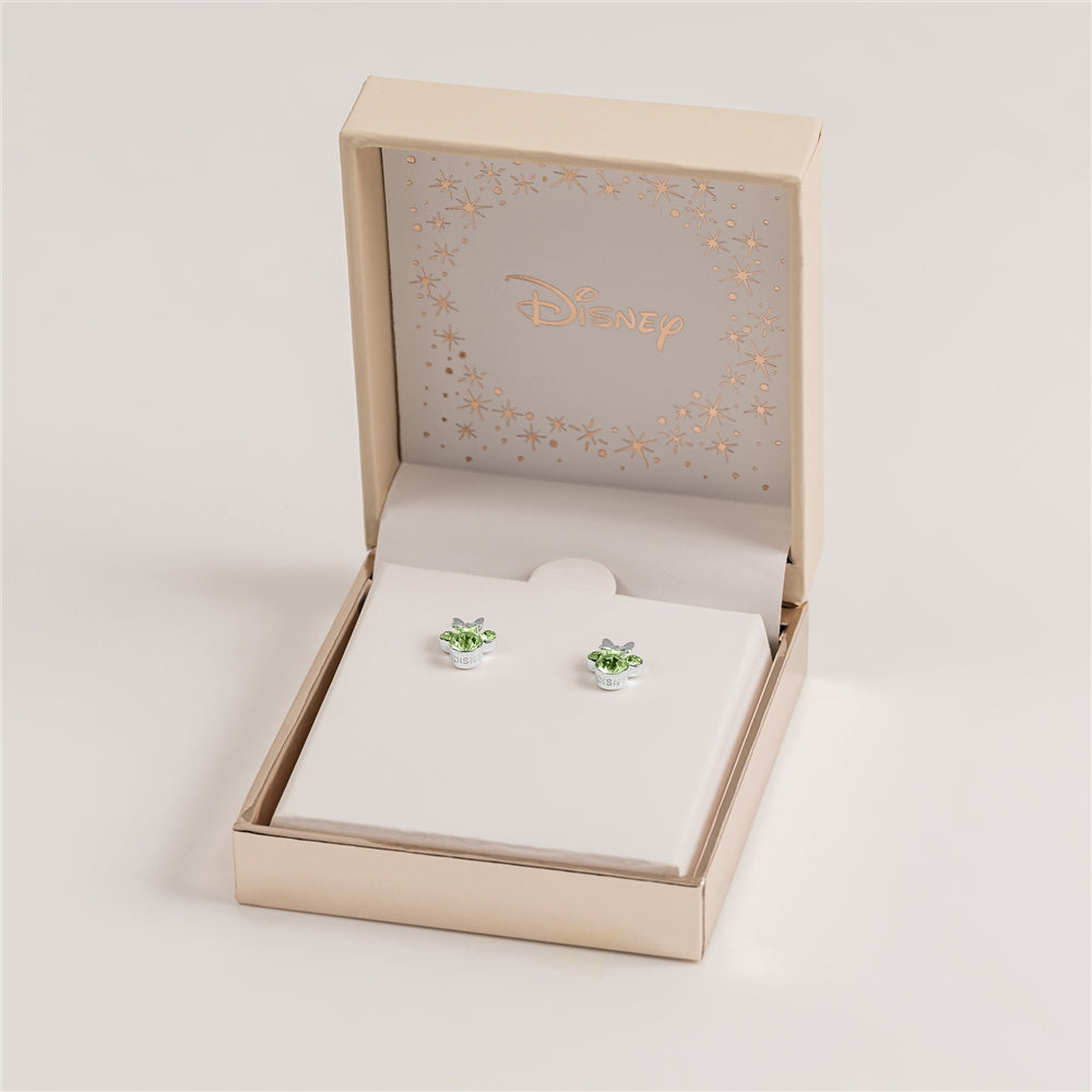 Disney Silver Minnie Mouse Birthstone Earrings