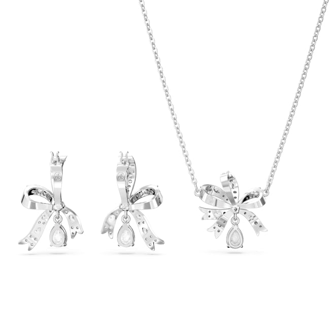 Swarovski Volta Silver Bow Set