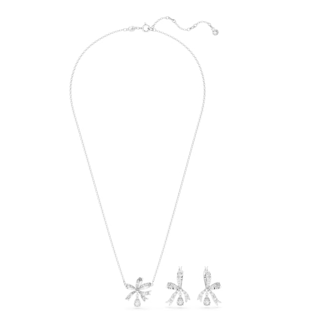 Swarovski Volta Silver Bow Set