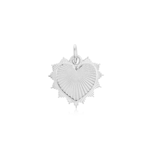 Over & Over Silver Sacred Heart Charm