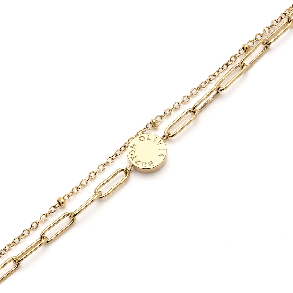 Olivia Burton Classic Illusion Gold Stacking Bracelet 