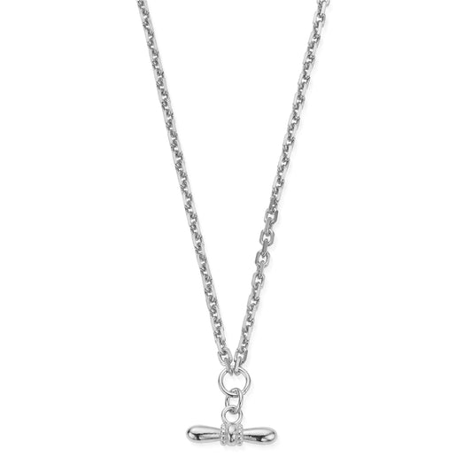 ChloBo Silver Balanced Aura T-bar Necklace