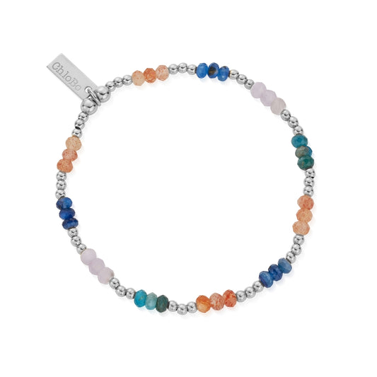 ChloBo Silver Soothing Spirit Colour Bracelet