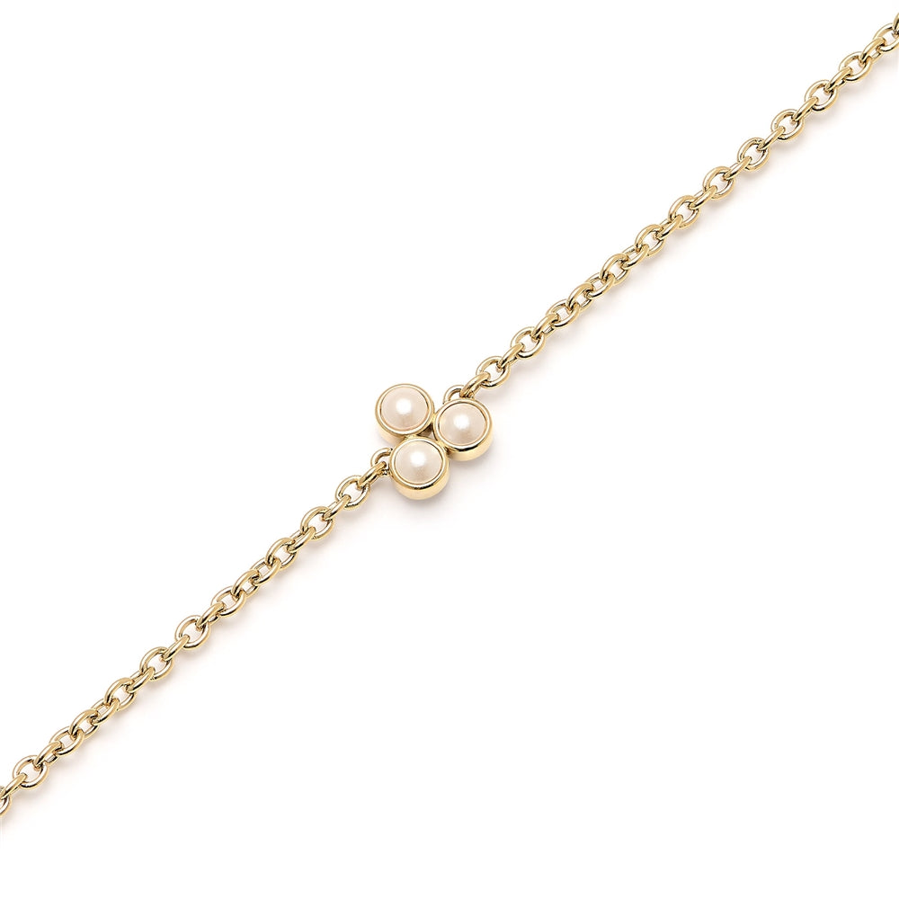 Olivia Burton Pearl Cluster Gold Bracelet