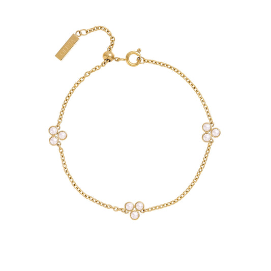 Olivia Burton Pearl Cluster Gold Bracelet