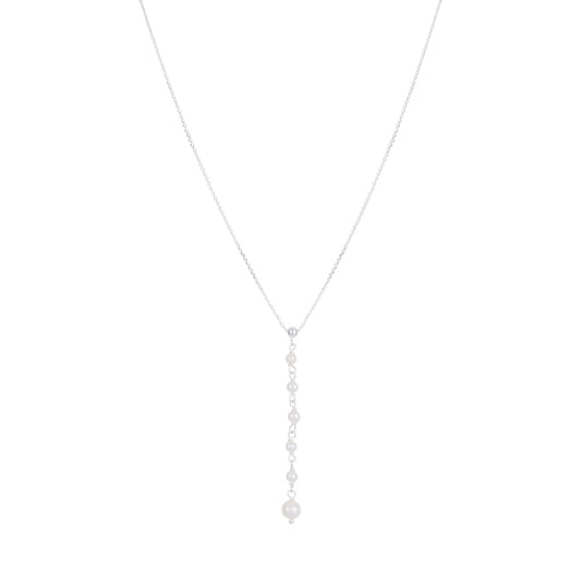 Argento Recycled Silver Pearl Drop Necklace