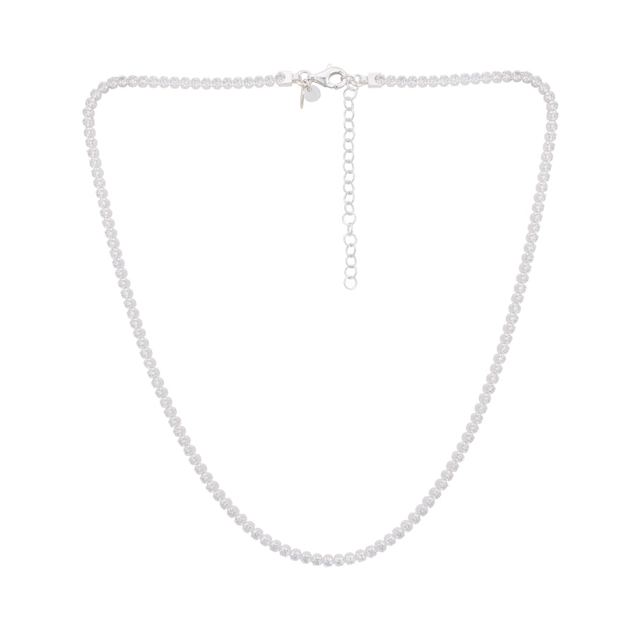 Argento Recycled Silver Tennis Necklace