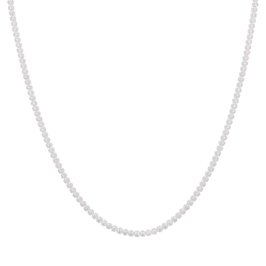 Argento Recycled Silver Tennis Necklace