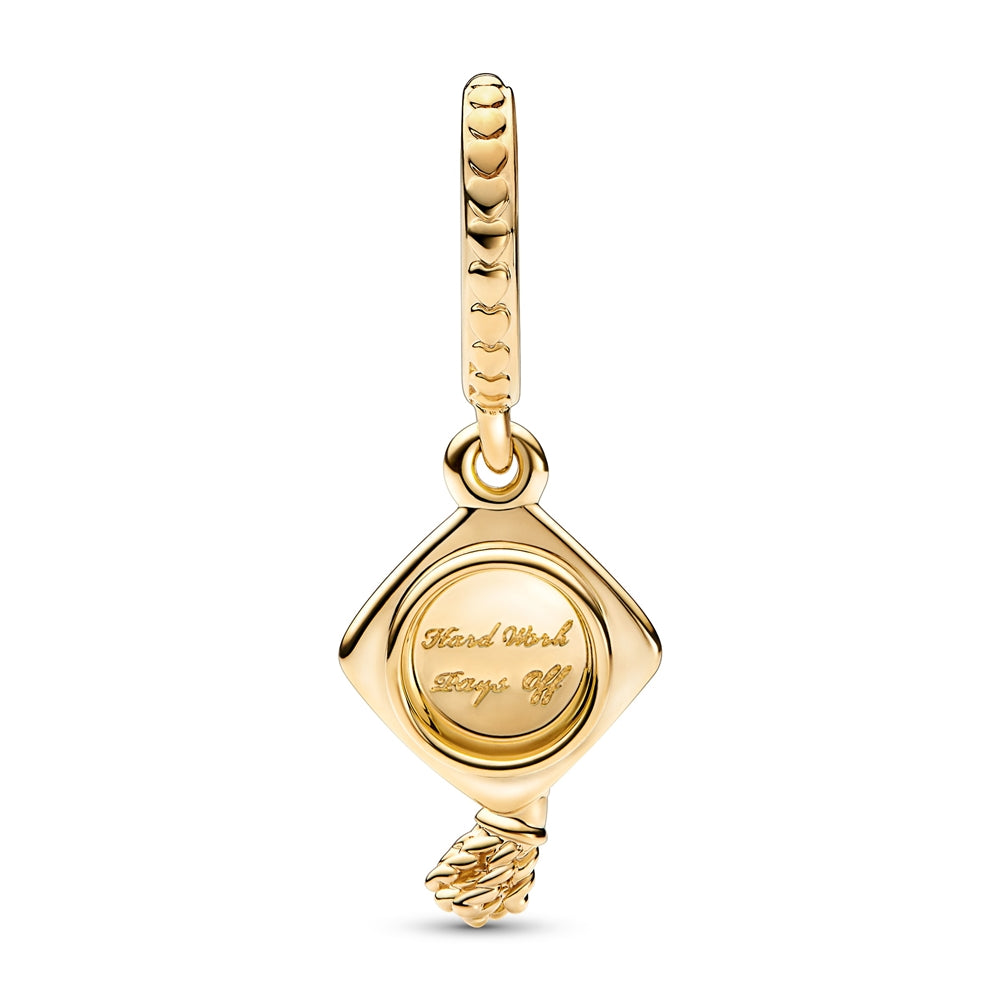 Pandora Gold Graduation Cap Charm