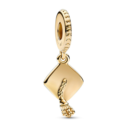 Pandora Gold Graduation Cap Charm