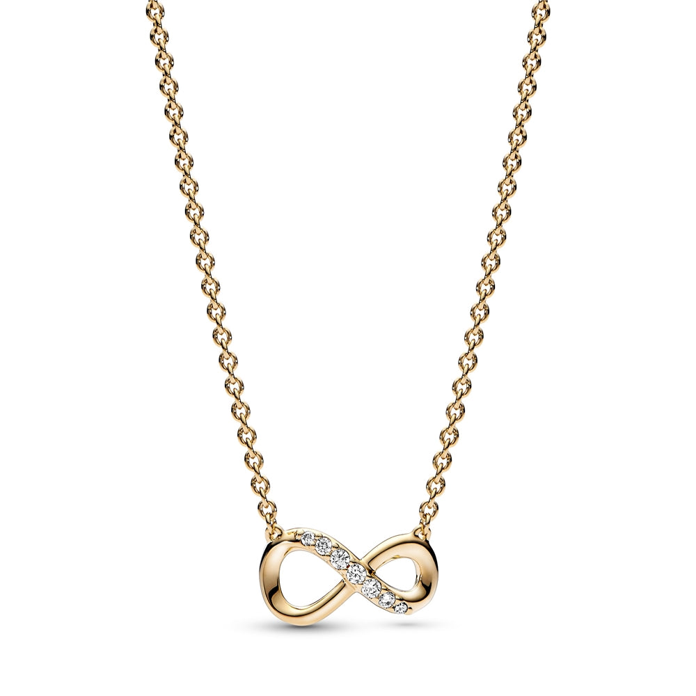 Pandora Gold Infinity Necklace
