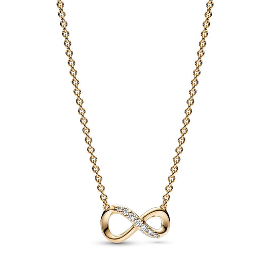 Pandora Gold Infinity Necklace