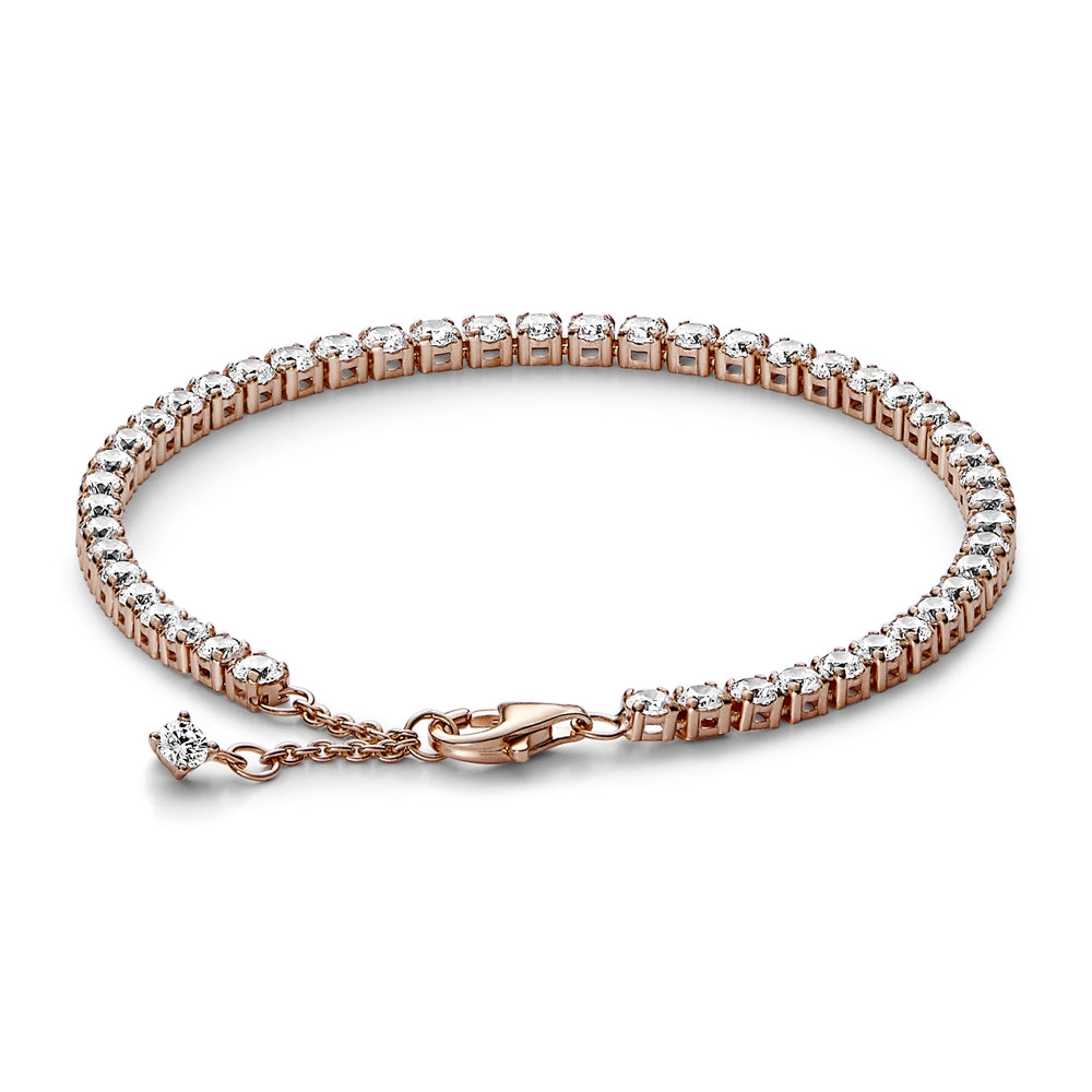 Pandora Rose Gold Crystal Tennis Bracelet