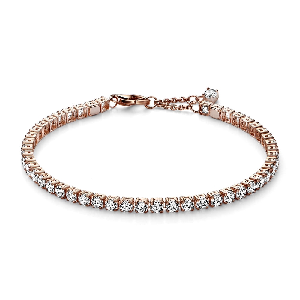 Pandora Rose Gold Crystal Tennis Bracelet