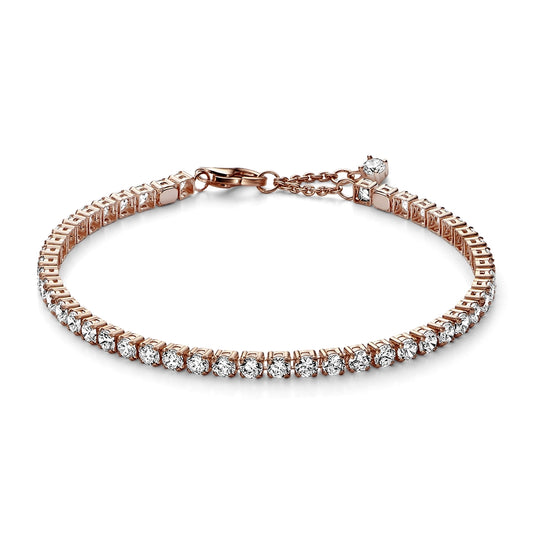 Pandora Rose Gold Crystal Tennis Bracelet