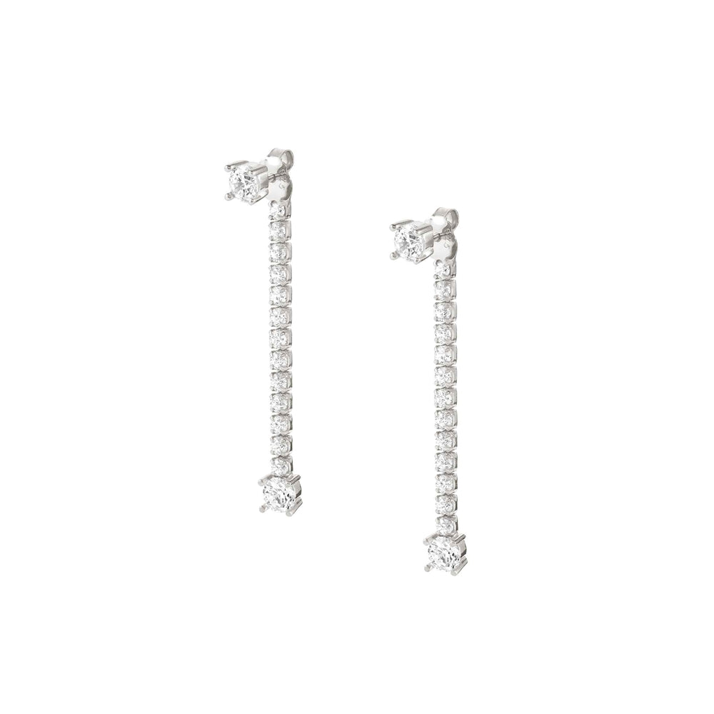 Nomination Chic Silver Crystal Joyful Drop Earrings
