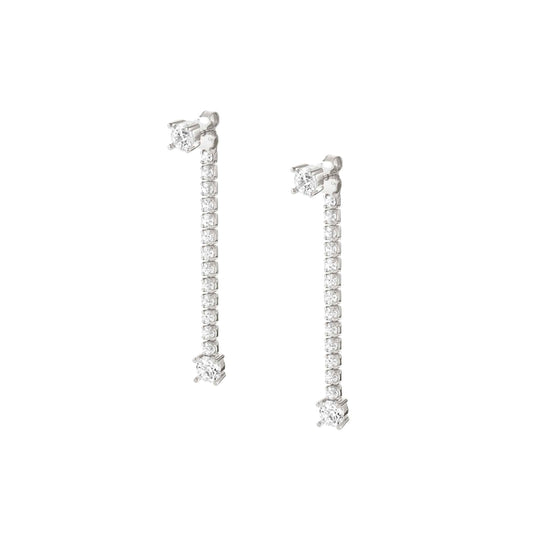 Nomination Chic Silver Crystal Joyful Drop Earrings
