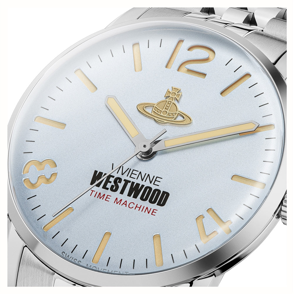 Vivienne Westwood Silver Cadogan Blue Watch