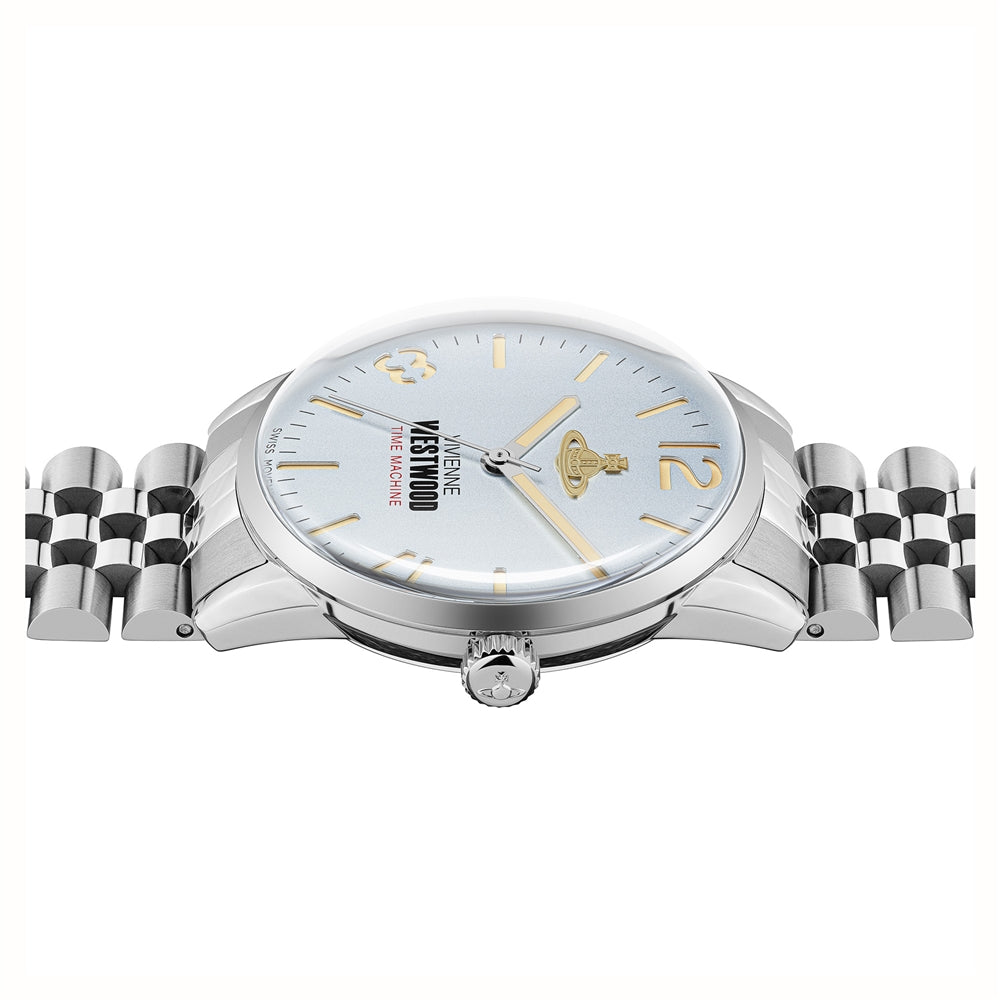 Vivienne Westwood Silver Cadogan Blue Watch