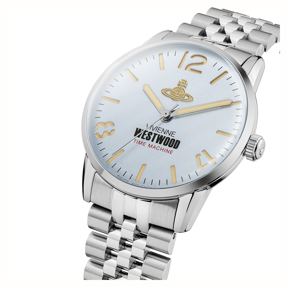 Vivienne Westwood Silver Cadogan Blue Watch