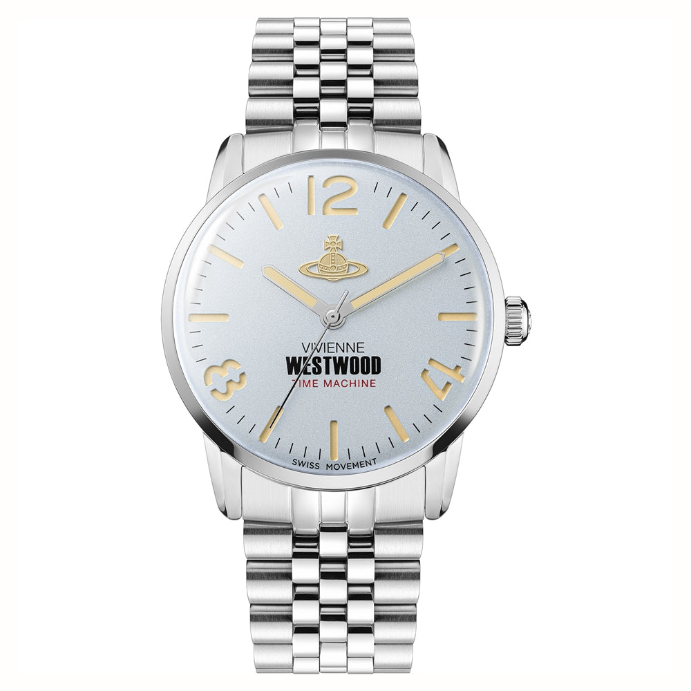 Vivienne Westwood Silver Cadogan Blue Watch