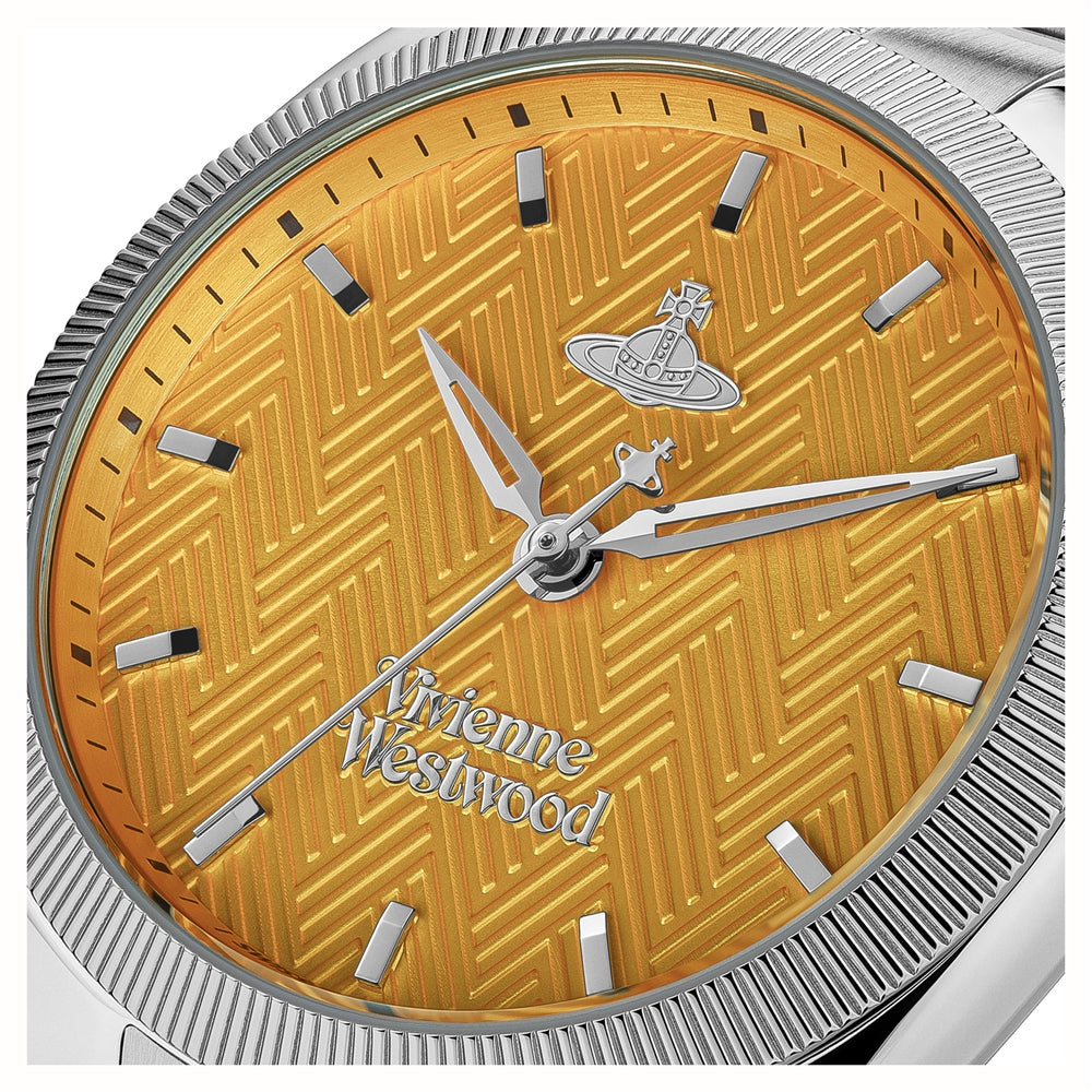 Vivienne Westwood Silver + Orange Mews Watch