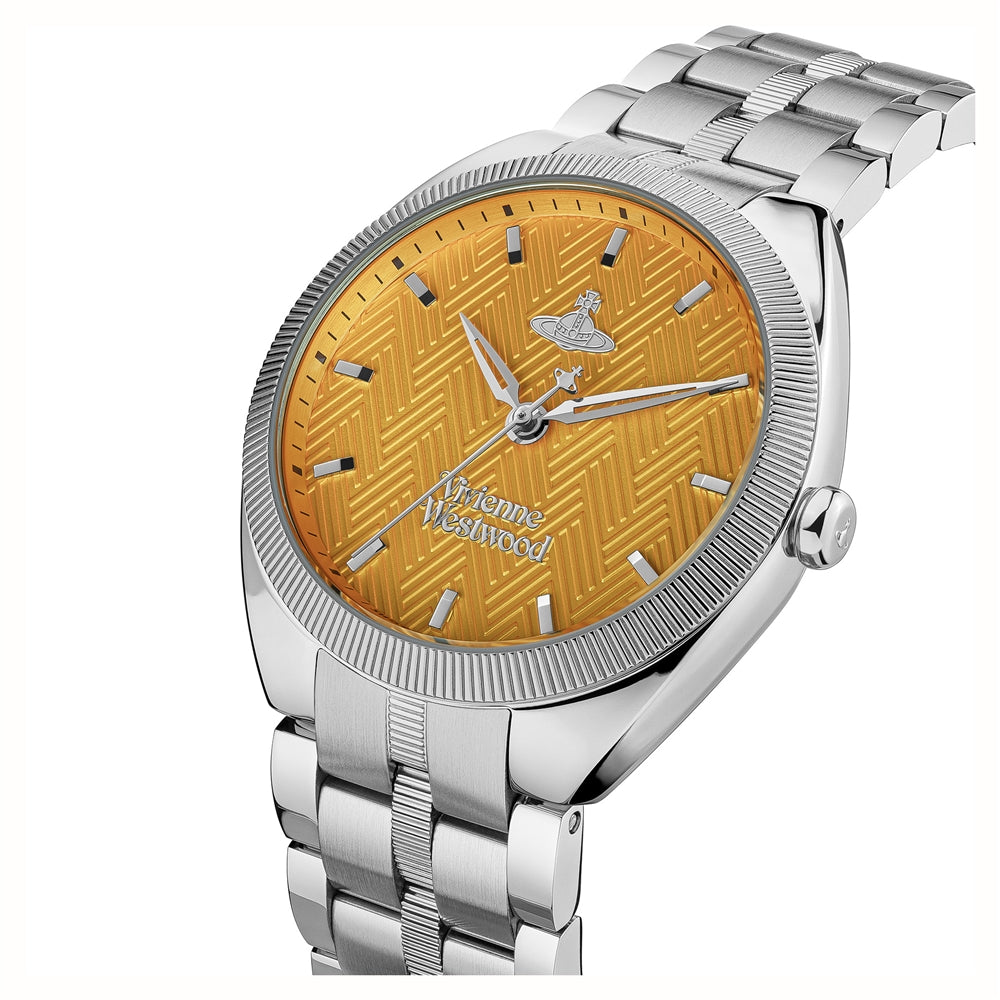 Vivienne Westwood Silver + Orange Mews Watch