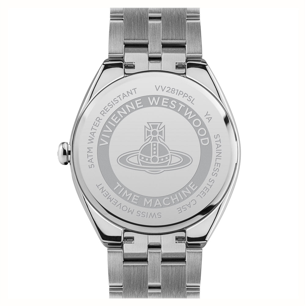 Vivienne Westwood Silver + Purple Mews Watch