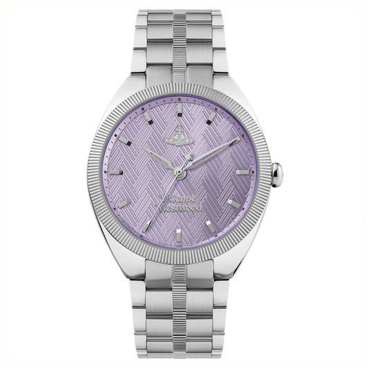 Vivienne Westwood Silver + Purple Mews Watch