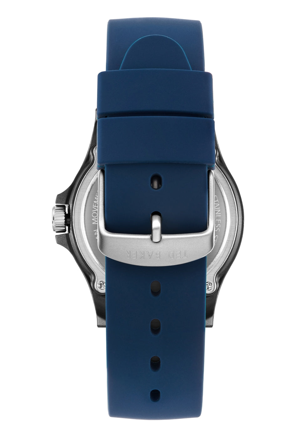 Ted Baker Mens Blue Silicone Strap Watch