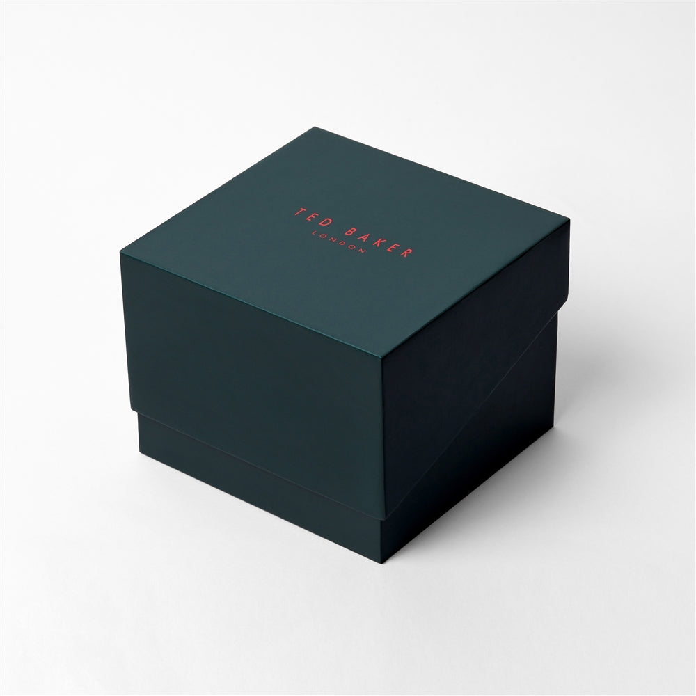Ted Baker Mens Grey Silicone Strap Watch